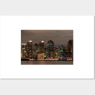 San Diego Skyline - 3 © Posters and Art